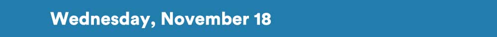 Wednesday November 18 2020