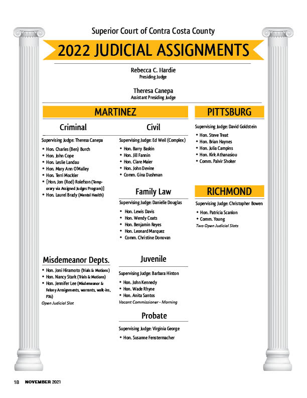 lawyers weekly judicial assignments massachusetts