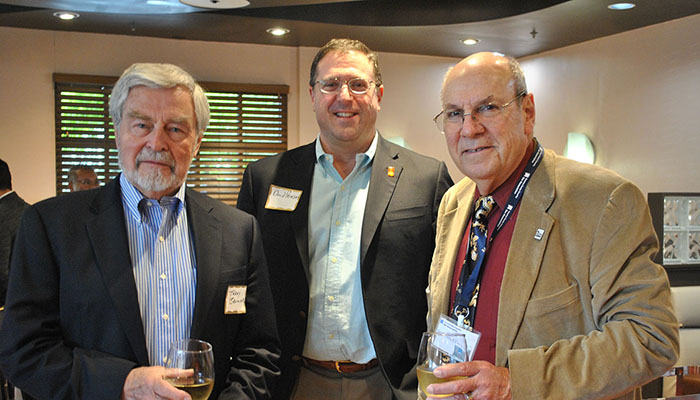 Justice Terence Bruiniers with David Pearson and Judge Rick Flyer (ret.)