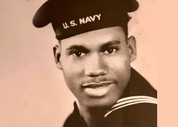 Carl Tuggle in 1944, an African American sailor who was present at the Port Chicago Disaster