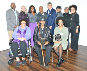 Group of people who are Port Chicago Service Award recipients for their efforts to exonerate the Port Chicago 50.